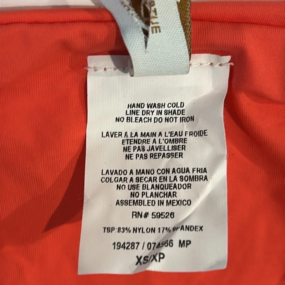 Becca By Rebecca Virtue blood orange bikini swim bottom XS new